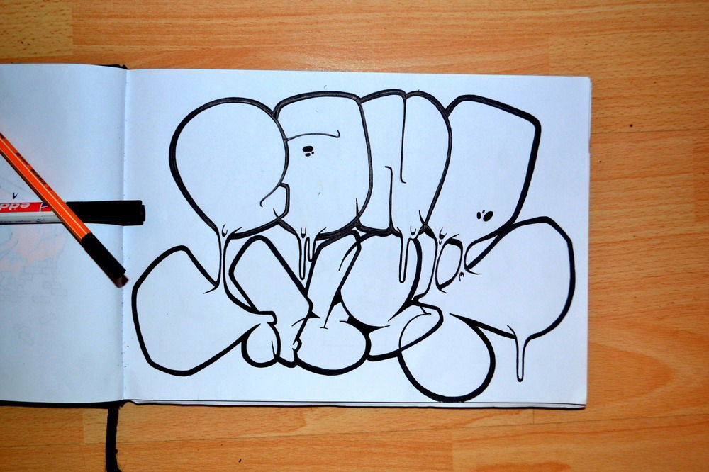 Graffiti Sketch - Photo by energis - Cano, Trust, NRG (2012)