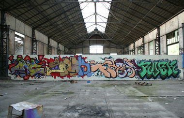 Graffiti Wall - Photo by energis - Anc, Snok, Trust (2017)