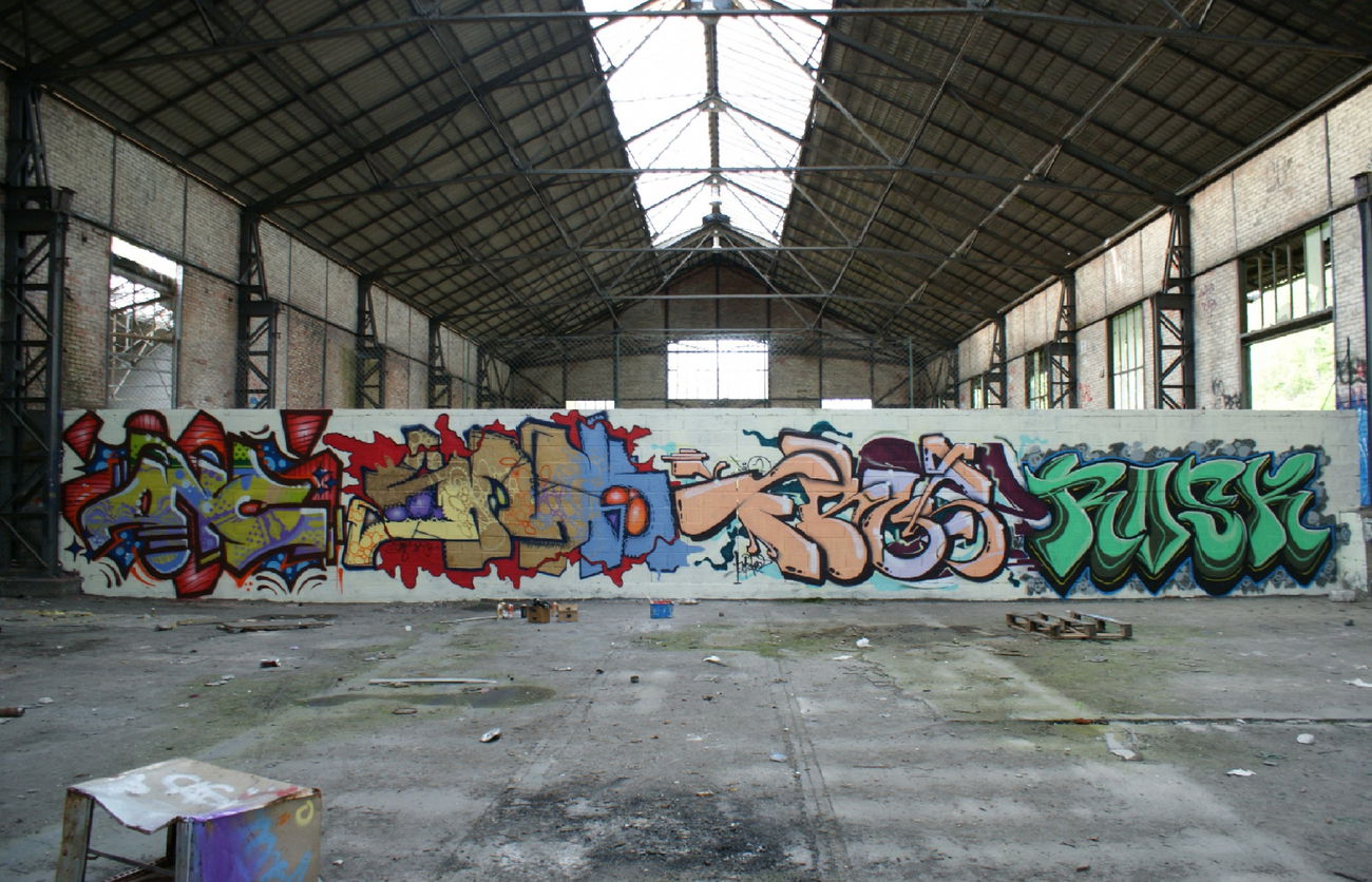 Graffiti Wall - Photo by energis - Anc, Snok, Trust (2017)