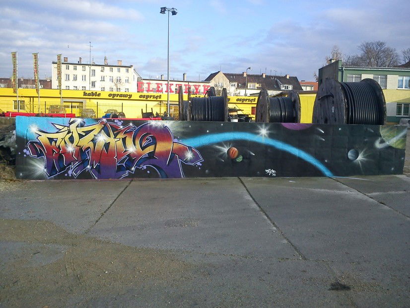 Graffiti Wall in Elblag - Photo by enzym - enzym (2012)