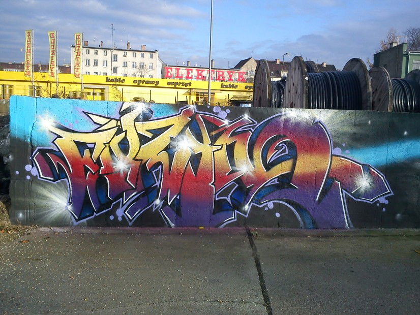 Graffiti Wall in Elblag - Photo by enzym - enzym (2012)