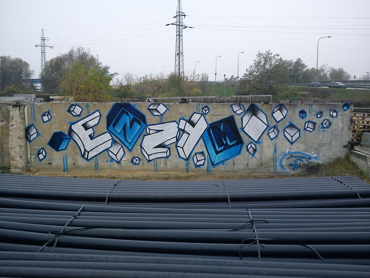 Graffiti Wall in Elblag - Photo by enzym - enzym (2013)