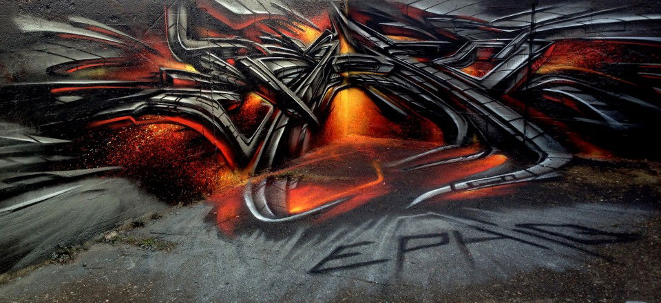 Graffiti Wall in Germany - Photo by ephiq - ephiq, usk-squad, fruits (2013)