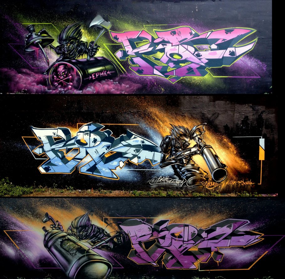 Graffiti Wall - Photo by ephiq - ephiq, feat., fjort