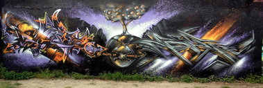 Graffiti Wall - Photo by ephiq - dizoe, ephiq, fruits