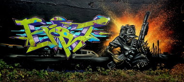 Graffiti Wall - Photo by ephiq - fjort, ephiq