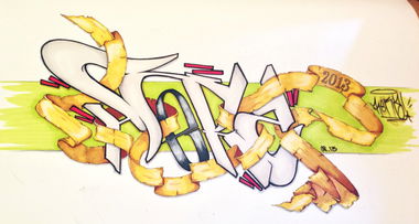 Graffiti Sketch - Photo by epos32_aka_herz - epos, 32, herz (2013)