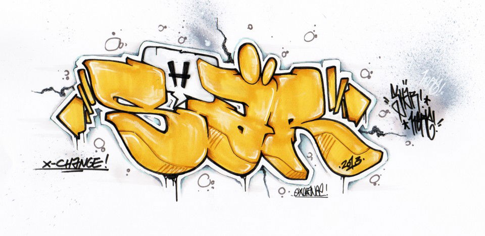Graffiti Sketch - Photo by epos32_aka_herz - epos, 33, herz (2013)