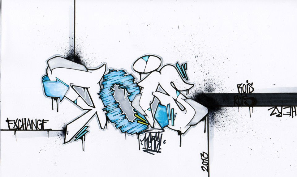 Graffiti Sketch - Photo by epos32_aka_herz - epos, 32, herz (2013)