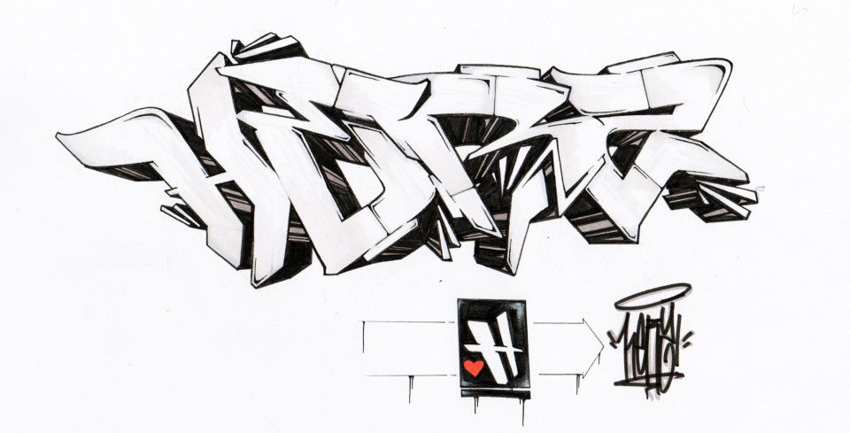 Graffiti Sketch - Photo by epos32_aka_herz - epos, 32, herz (2013)