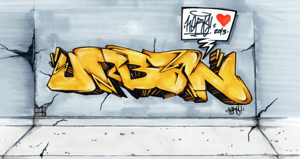 Graffiti Sketch - Photo by epos32_aka_herz - epos, 32, herz. (2013)