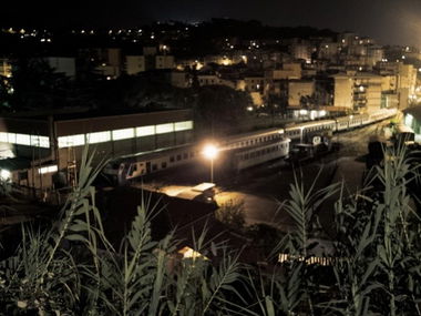 Graffiti Train in Italy - Photo by eros - yard, atmosphere