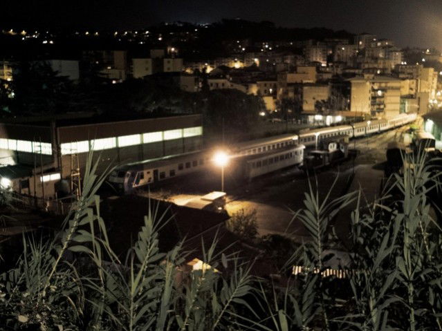 Graffiti Train in Italy - Photo by eros - yard, atmosphere