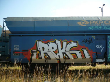 Graffiti Train - Photo by esceer - reks, nbr, olk