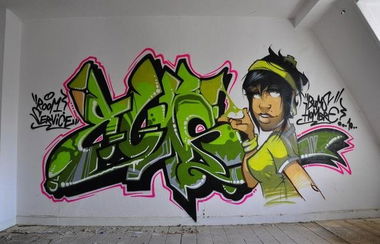 Graffiti Wall - Photo by escyOne - Bums, hombre, nice