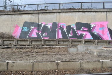 Graffiti Wall in Mannheim - Photo by escyOne - cokus, cks, 12