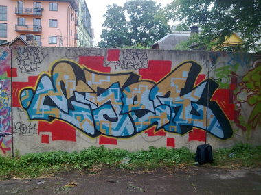 Graffiti Wall in Vilnius - Photo by eser - ESER, VILNIUS, 2011 (2011)