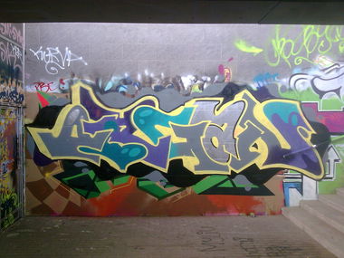 Graffiti Wall in Vilnius - Photo by eser - ORGAN, ESER, VILNIUS (2011)
