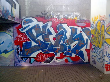 Graffiti Wall in Vilnius - Photo by eser - SVK, ESER, VILNIUS (2014)