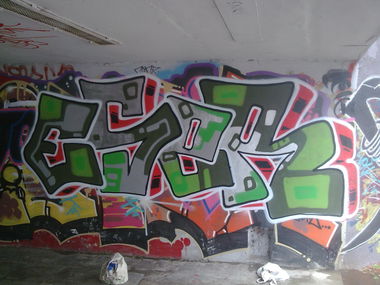 Graffiti Wall in Vilnius - Photo by eser - ESER, VILNIUS (2012)