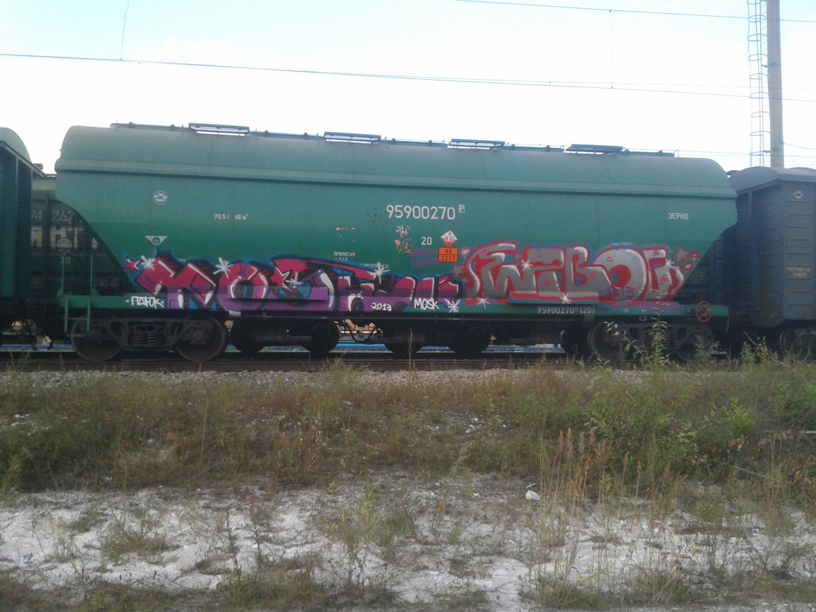 Graffiti Train in Irkutsk - Photo by etwos