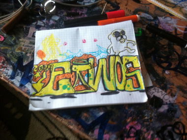 Graffiti Sketch - Photo by etwos