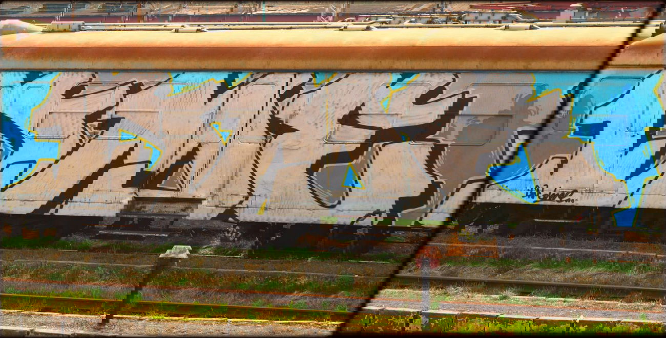 Graffiti Train - Photo by eurT - DME, HOIB