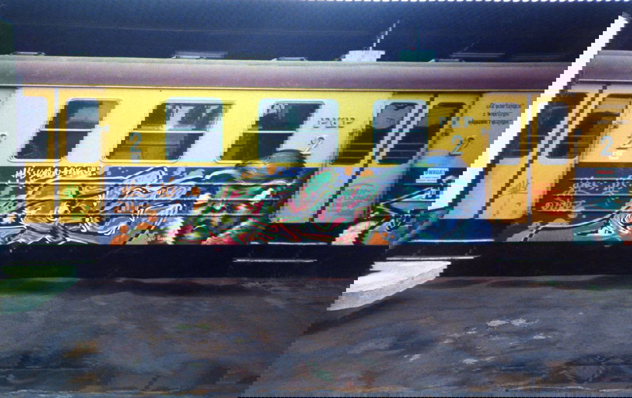 Graffiti Train in Gliwice - Photo by eurT