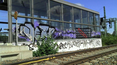 Graffiti Bombing - Photo by ewig - Ners, Ewig, CSK (2014)