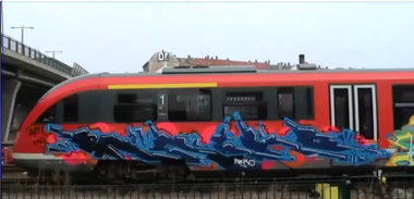 Graffiti Train - Photo by ewig - Racko, Leipzig, Utopisch