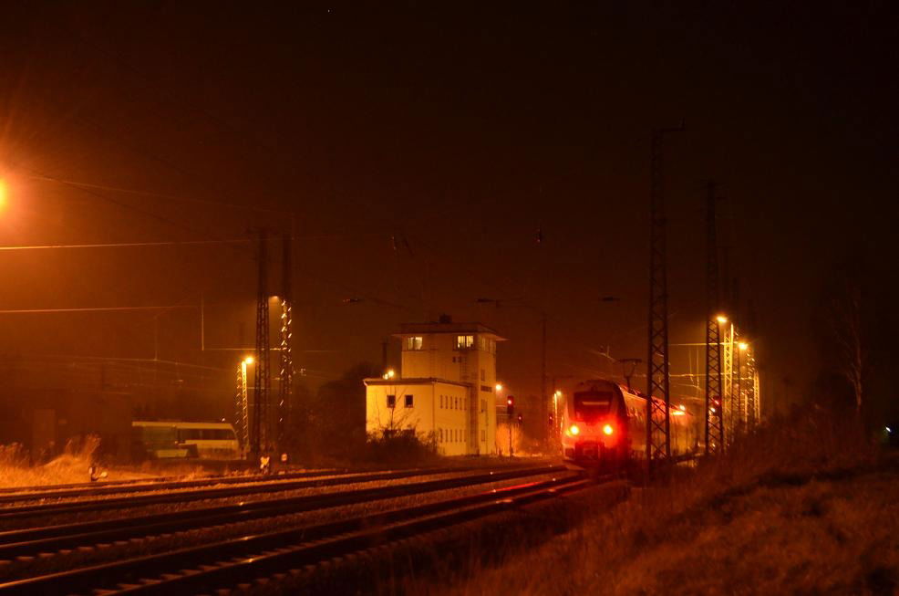 Graffiti Train - Photo by exBahner - night, train