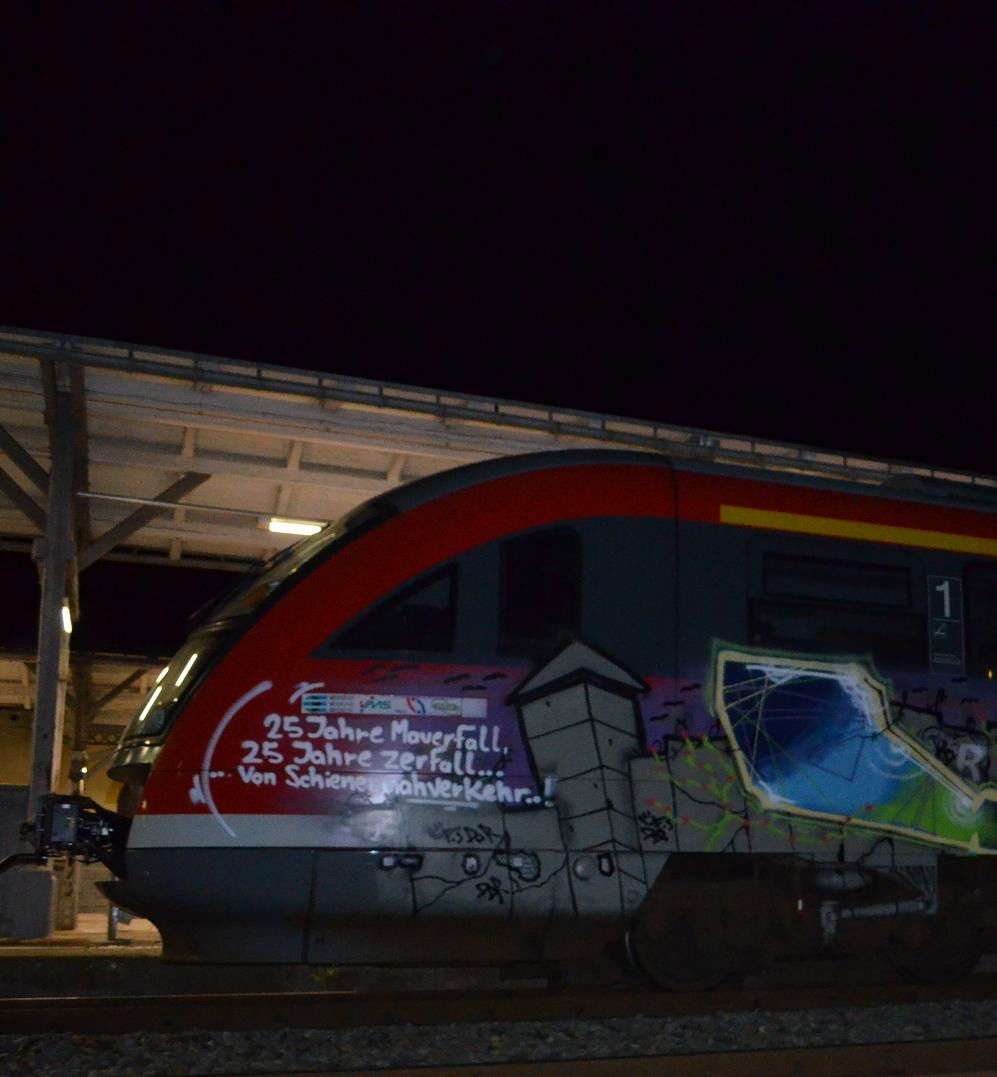 Graffiti Train - Photo by exBahner - Stilllegung, Döbeln, Meißen