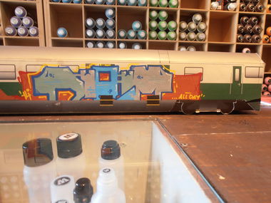 Graffiti Sketch - Photo by fakju - pantograph, sketch