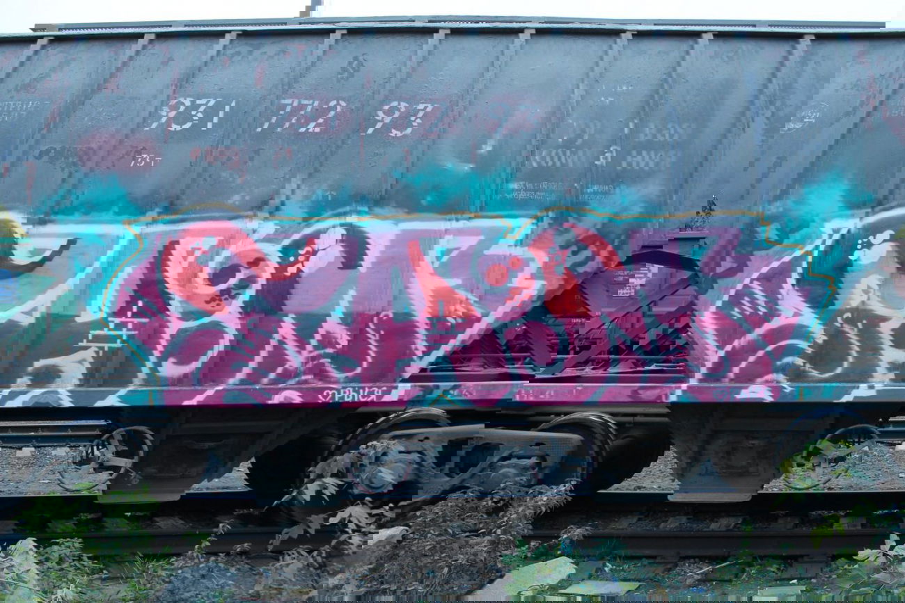 Graffiti Train - Photo by fam1