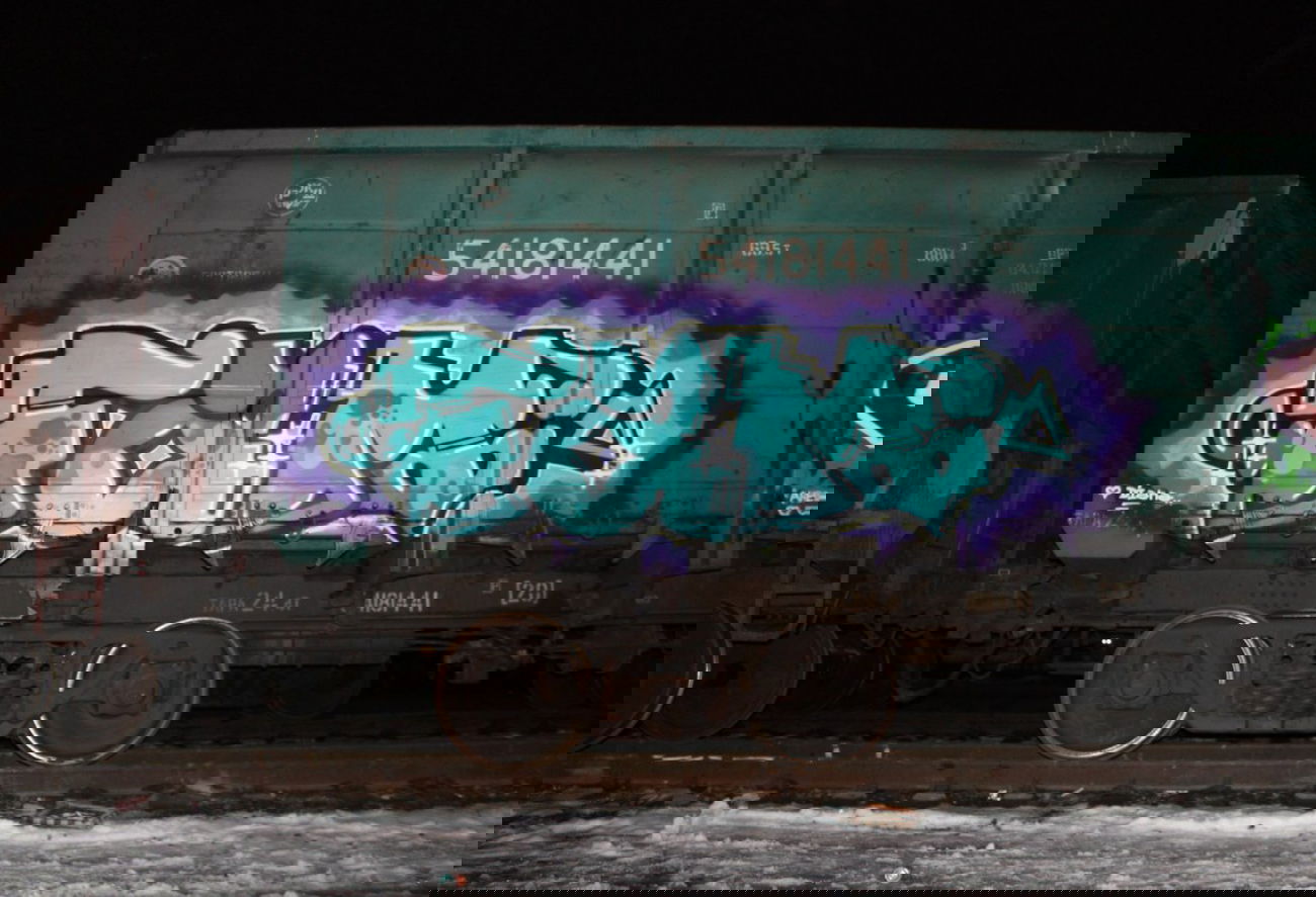 Graffiti Train - Photo by fam1