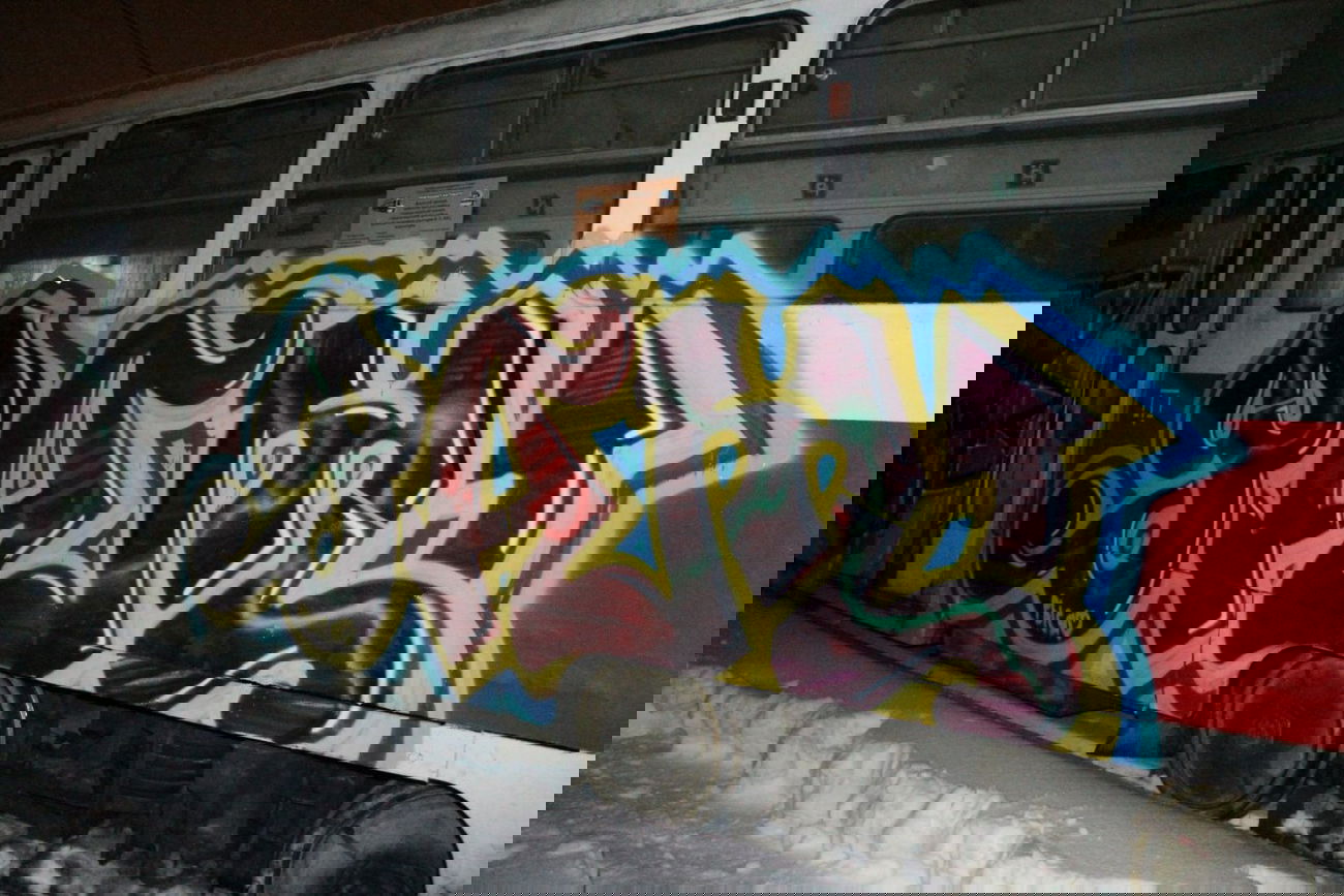 Graffiti Train - Photo by fam1