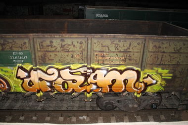 Graffiti Train - Photo by fam1