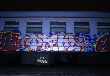 Graffiti Train - Photo by fam1