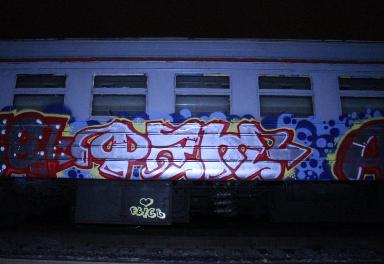 Graffiti Train - Photo by fam1