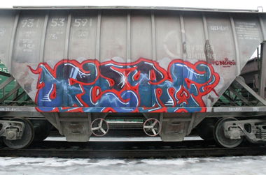 Graffiti Train - Photo by fam1 - fam (2015)