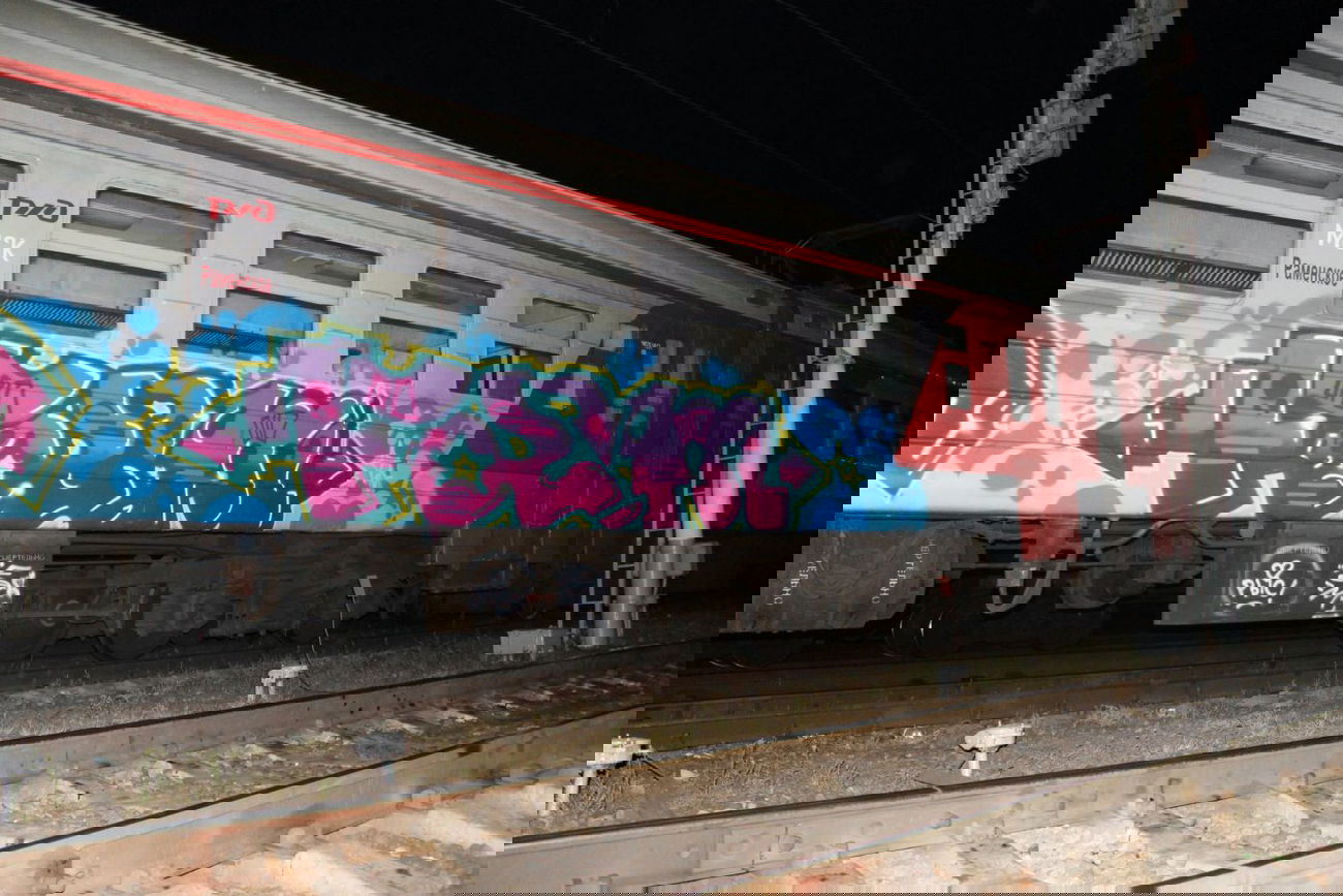 Graffiti Train - Photo by fam1