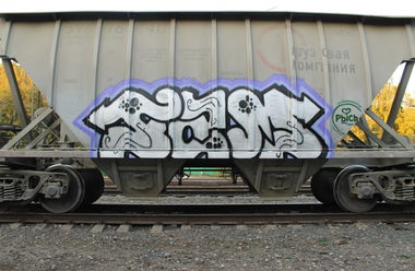 Graffiti Train - Photo by fam1