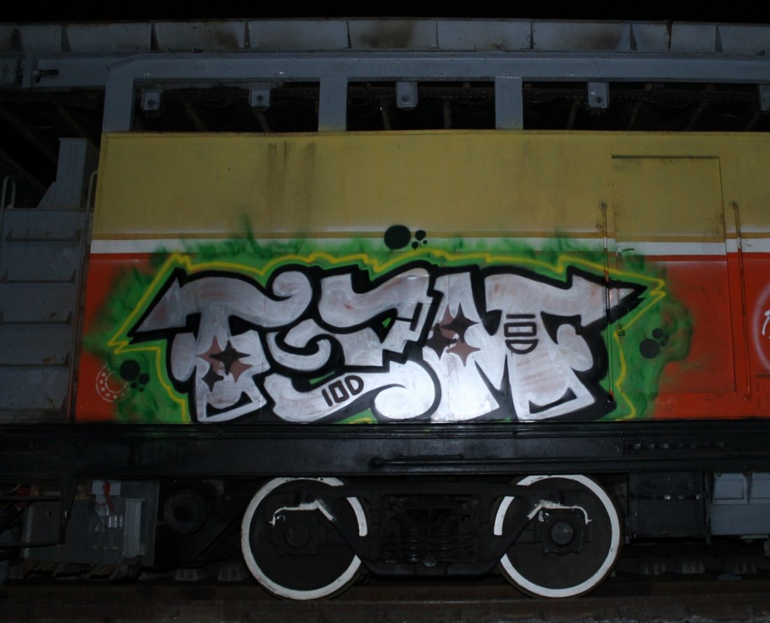 Graffiti Train - Photo by fam1