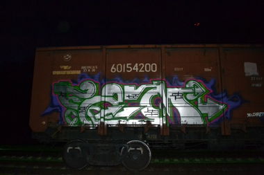 Graffiti Train in Kimry - Photo by famus - fam (2013)