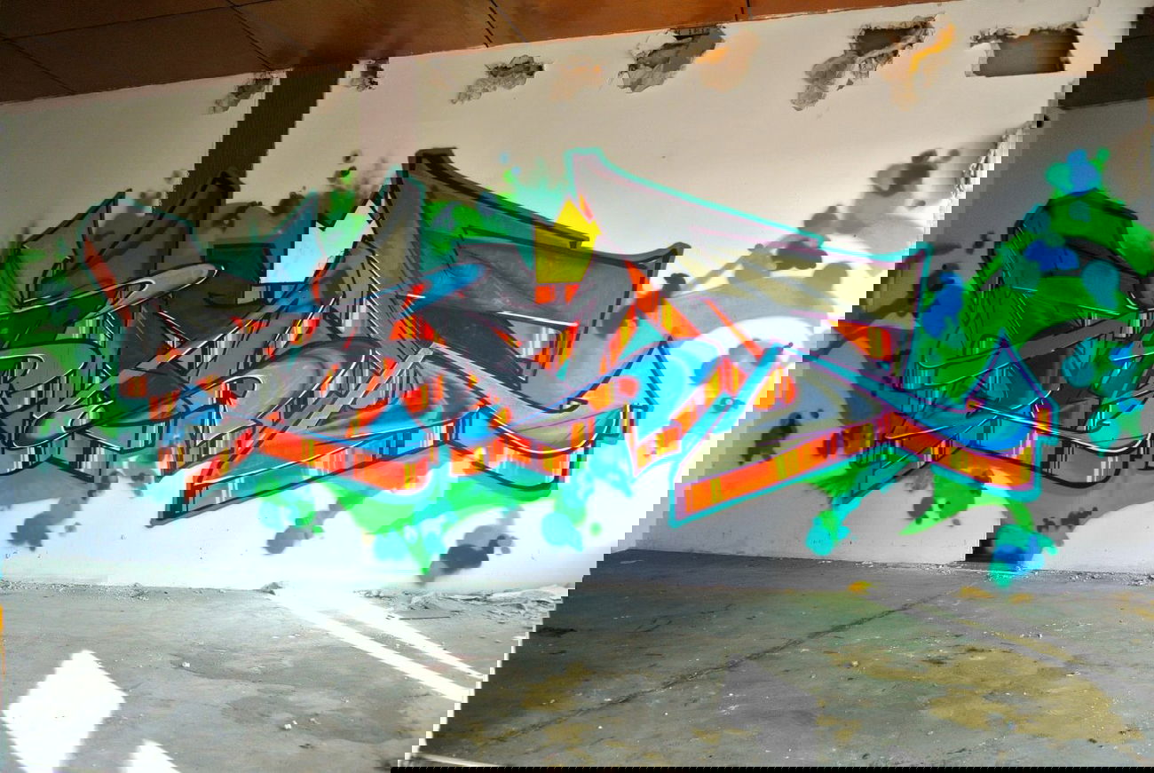 Graffiti Wall - Photo by farbfleck