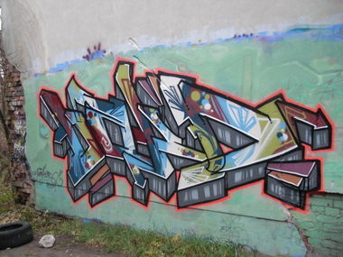 Graffiti Wall - Photo by farbfleck