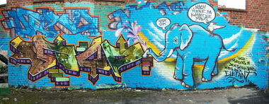 Graffiti Wall - Photo by farbfleck
