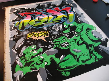 Graffiti Artwork - Photo by farbschrift - skunk, pater, pre (2011)