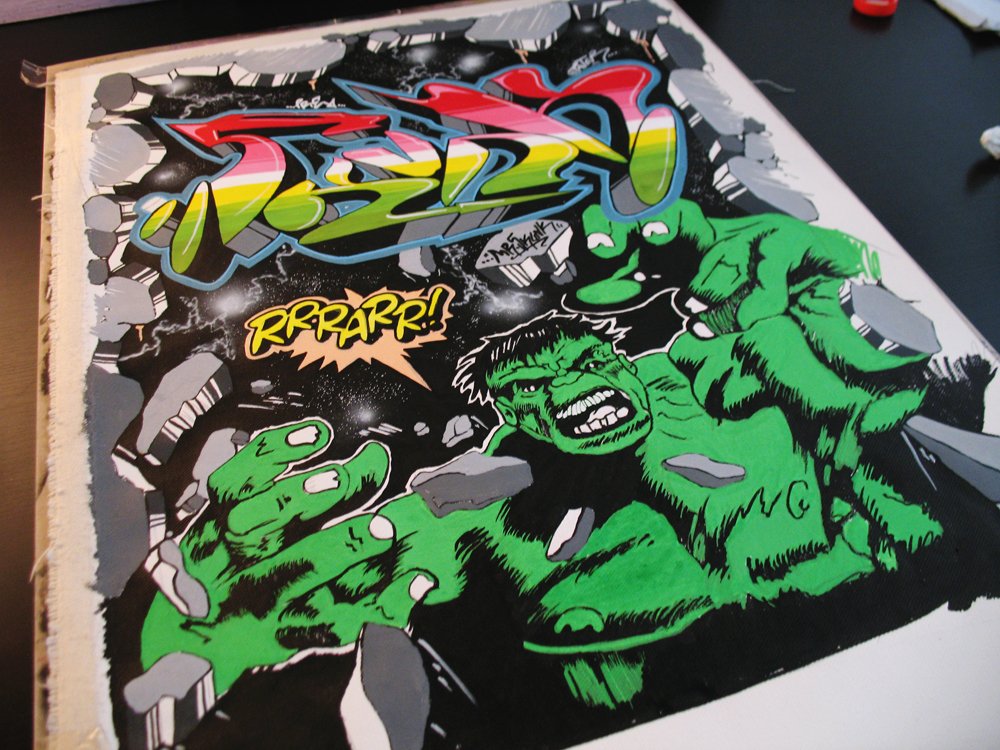 Graffiti Artwork - Photo by farbschrift - skunk, pater, pre (2011)