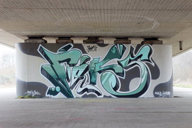 Graffiti Wall - Photo by farbschrift - foks, rip, hannover (2014)